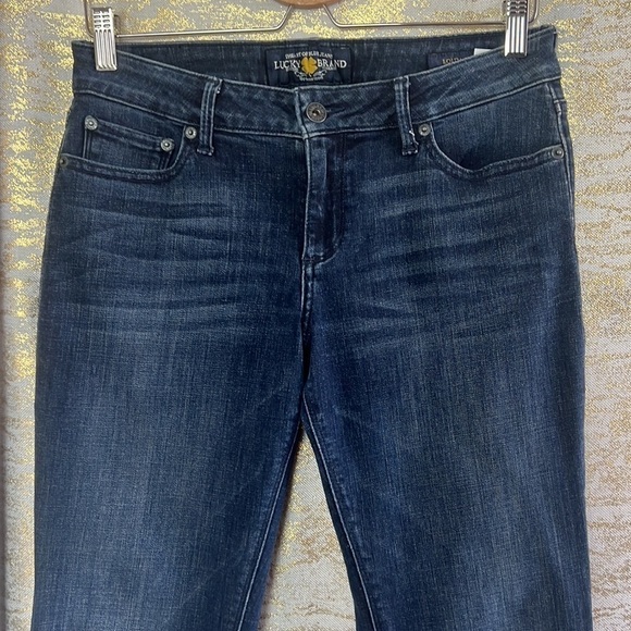 Lucky BRAND Dark Blue Wash Lolita Boot Mid-Rise Bootcut Jean Size 6/28 - Picture 5 of 16